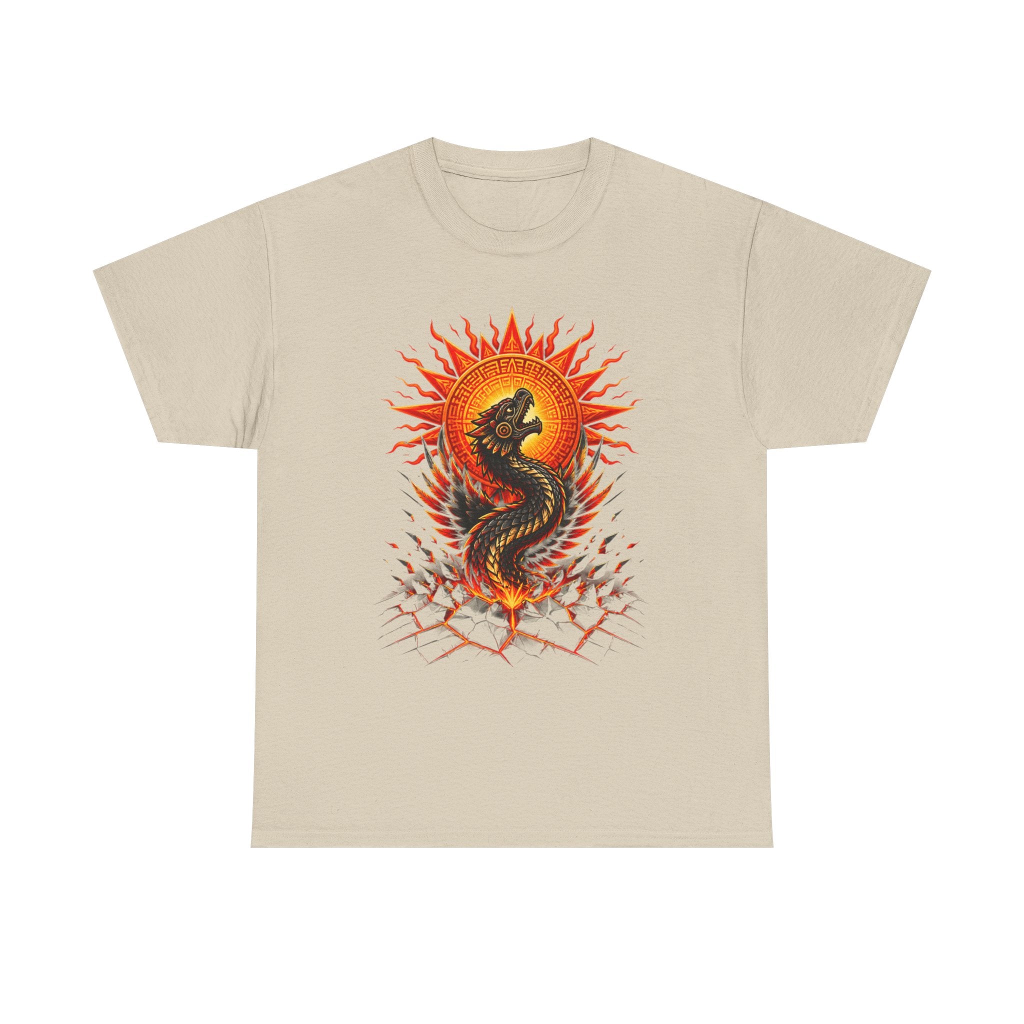 Dragon Sun Tee — Fiery Oriental Dragon Graphic T-Shirt