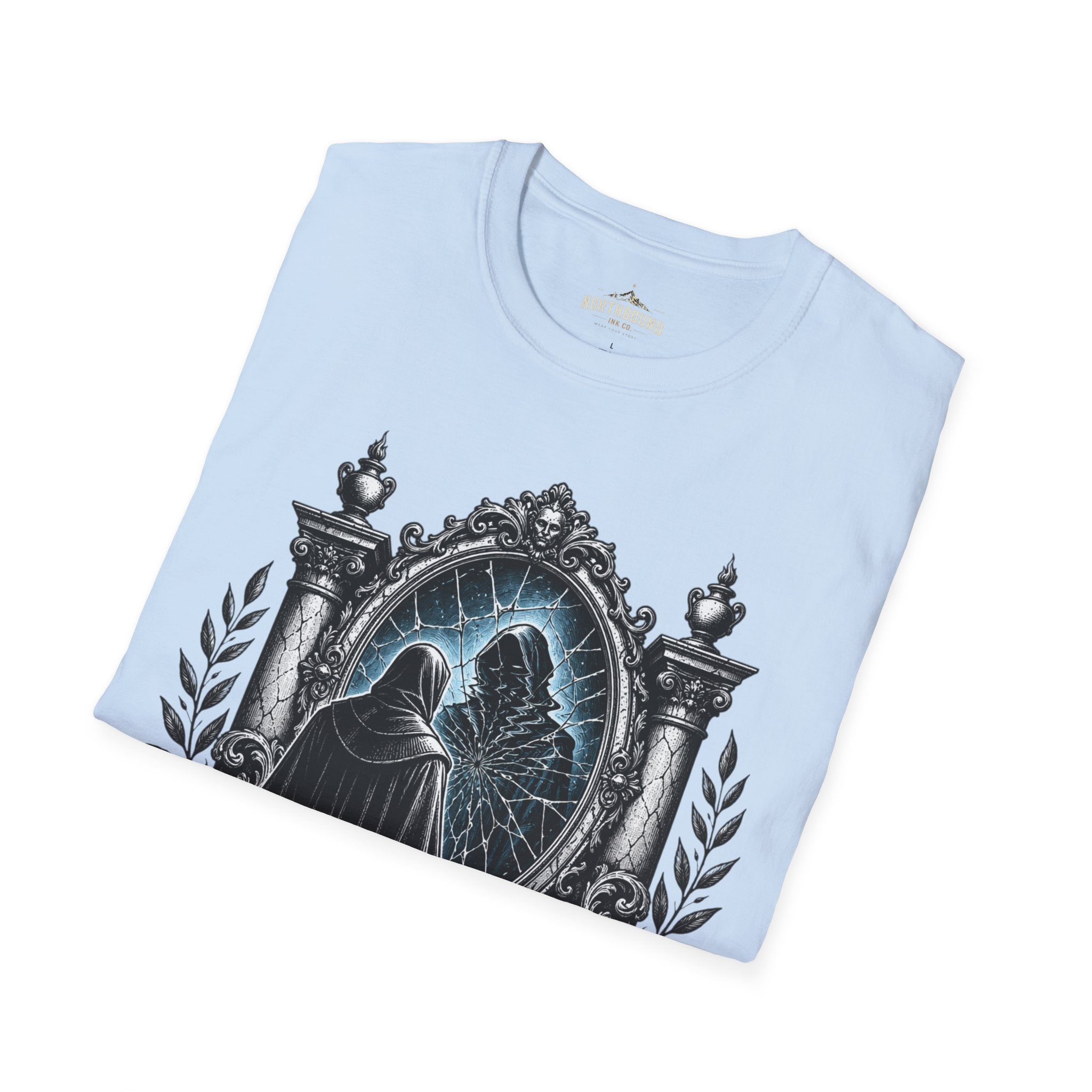 The Unexamined Life T-Shirt — Philosophical Mirror Graphic Tee
