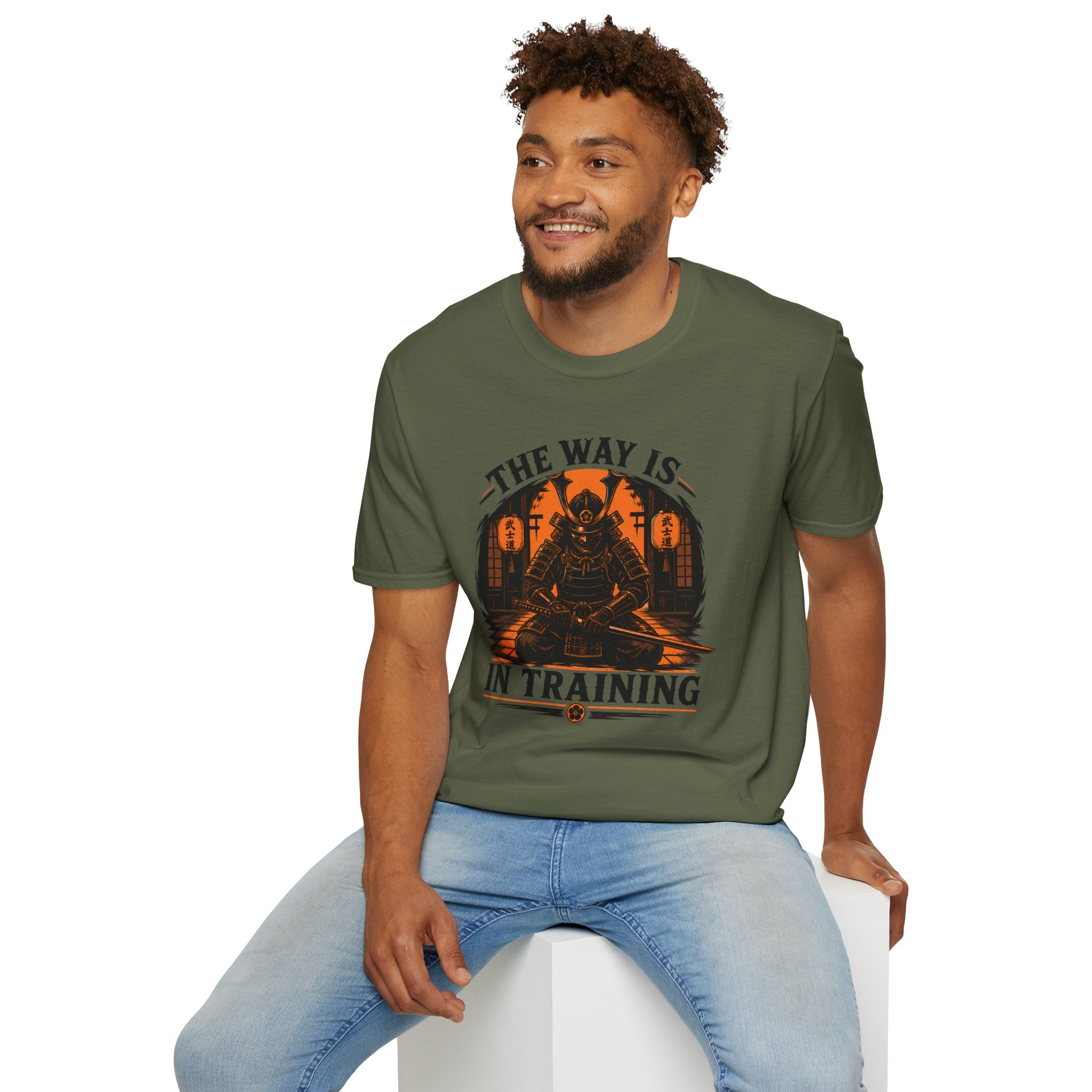 Samurai T-Shirt — “The Way Is In Training” Graphic Tee
