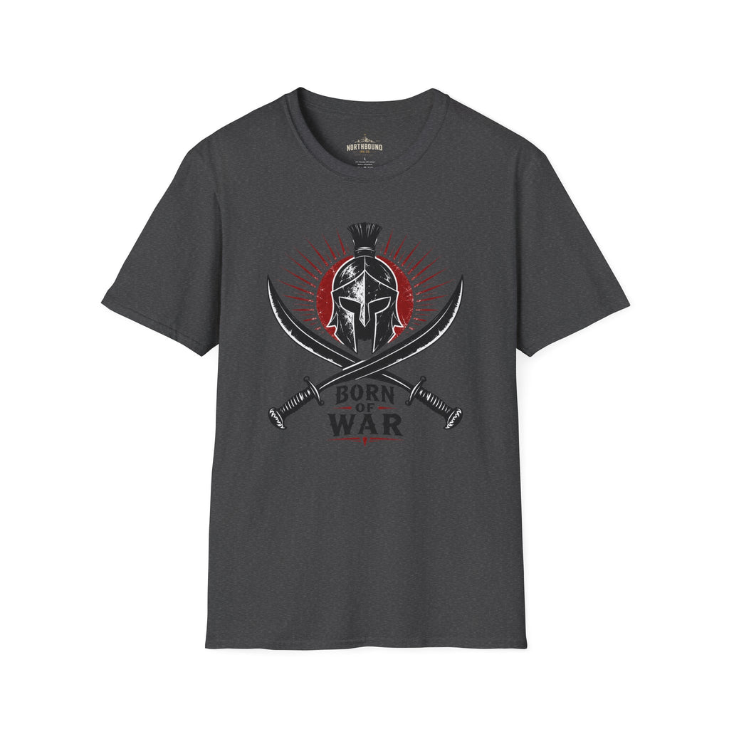 Spartan Helmet T-Shirt — 'Born For War' Warrior Graphic Tee