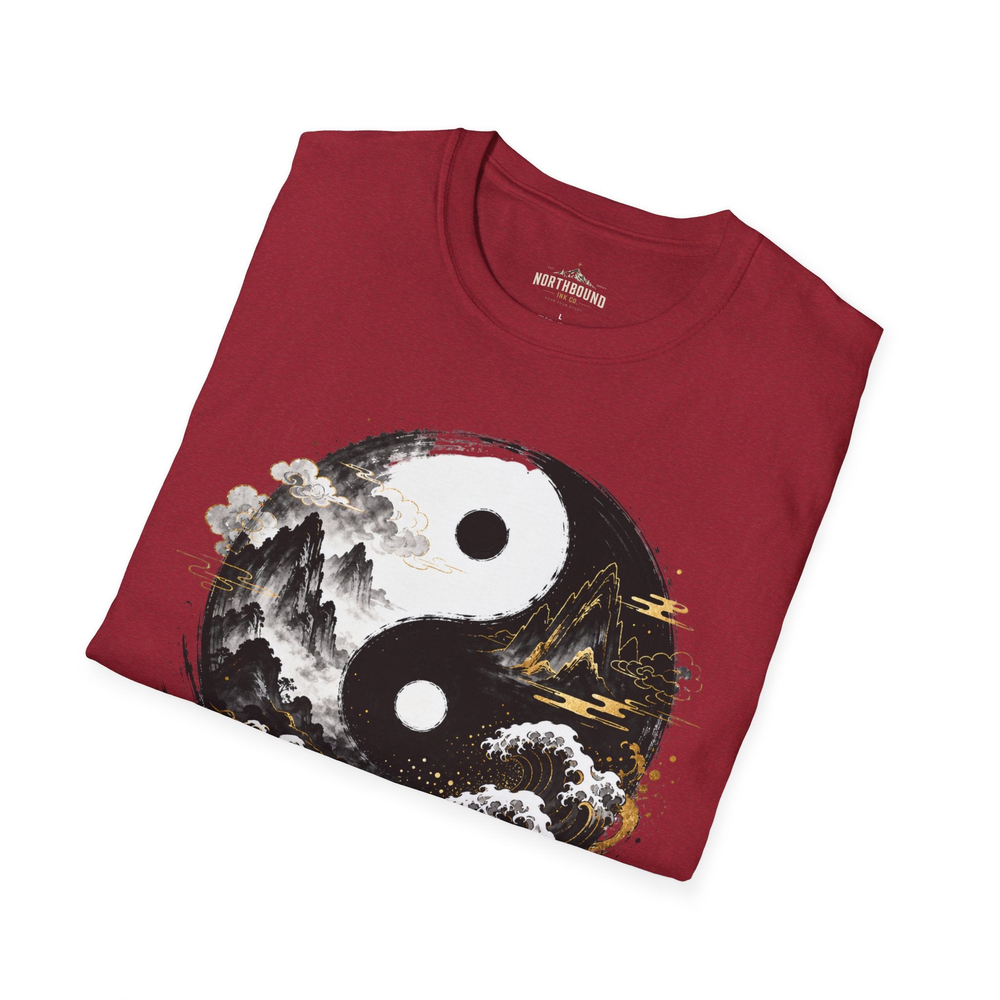 Yin Yang 'Seek Balance' Graphic T-Shirt