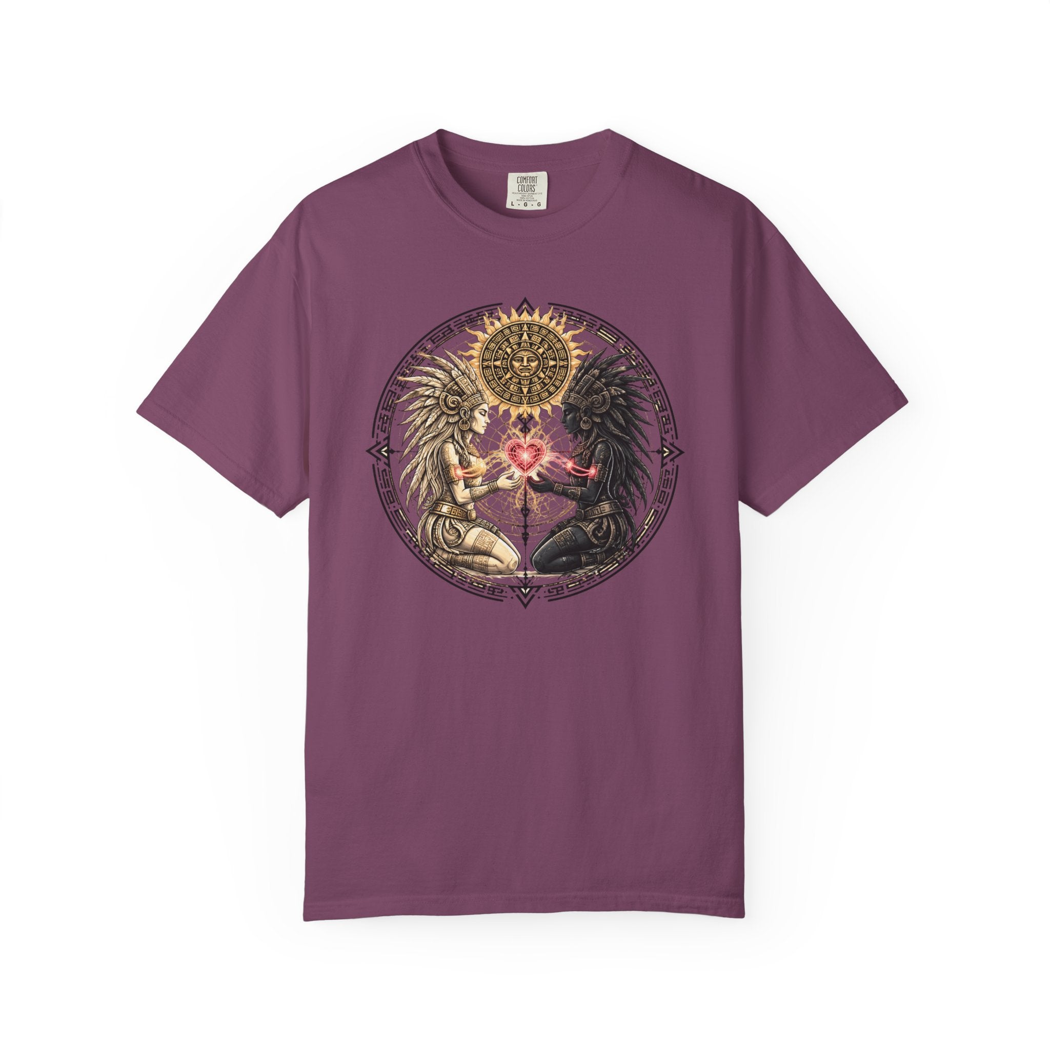 Angel & Demon Heart T-Shirt — Yin Yang Winged Lovers Graphic Tee