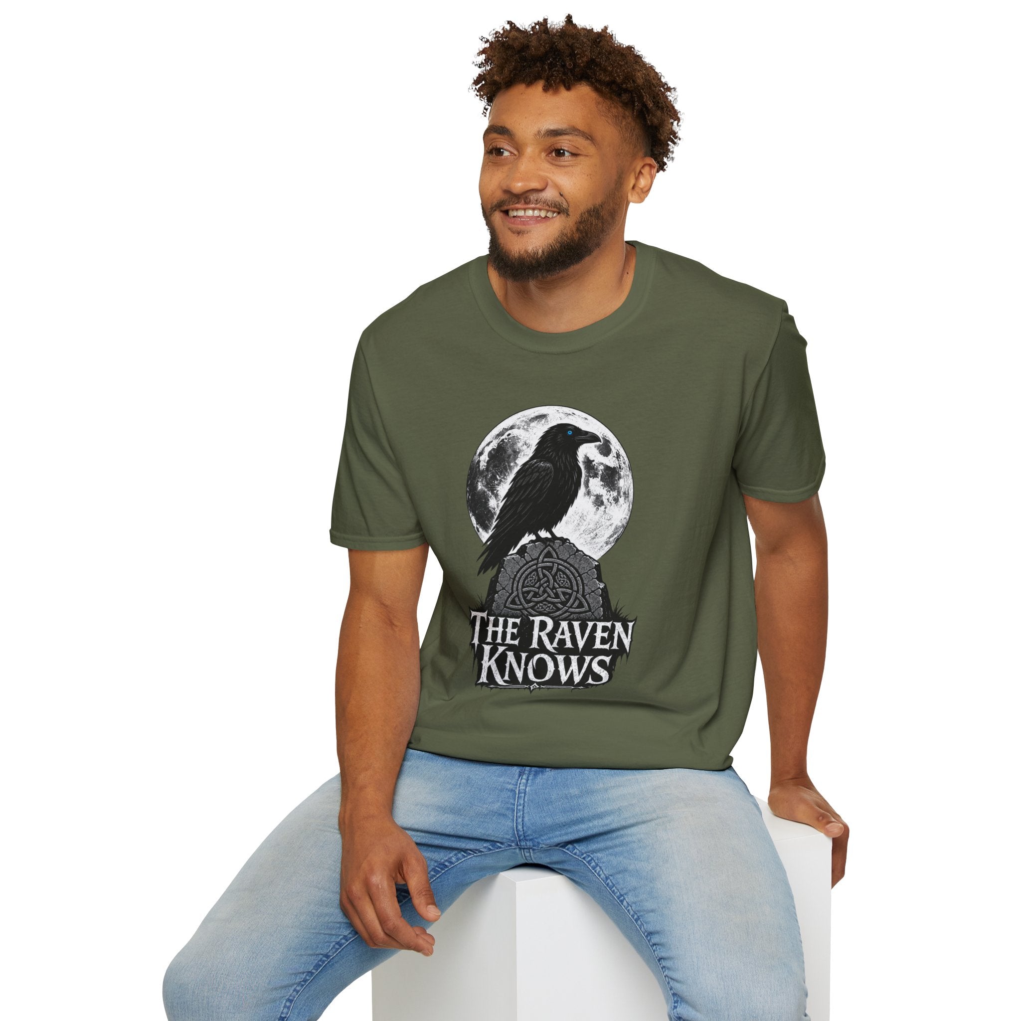 The Raven Knows T-Shirt — Gothic Moon Raven Tee
