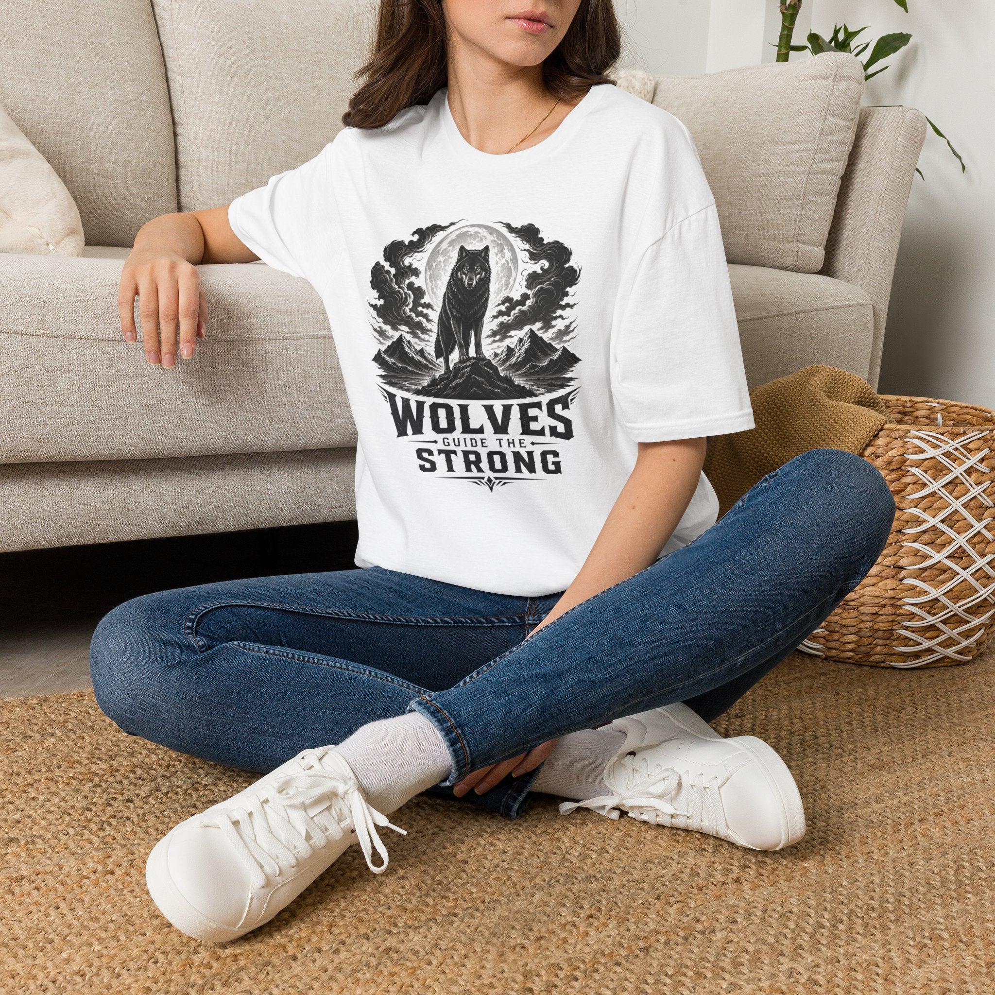 Wolf Moon T-Shirt — 'Wolves Stay Strong' Graphic Tee for Nature & Pack-Loyal Fans