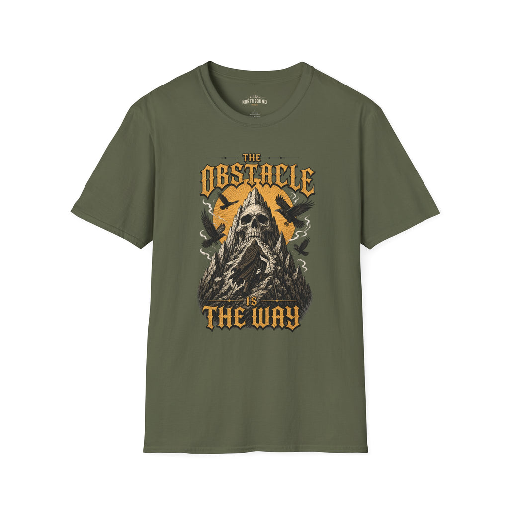 Skull & Crows Tee — "The Obstacle the Way" Vintage Rock T-Shirt