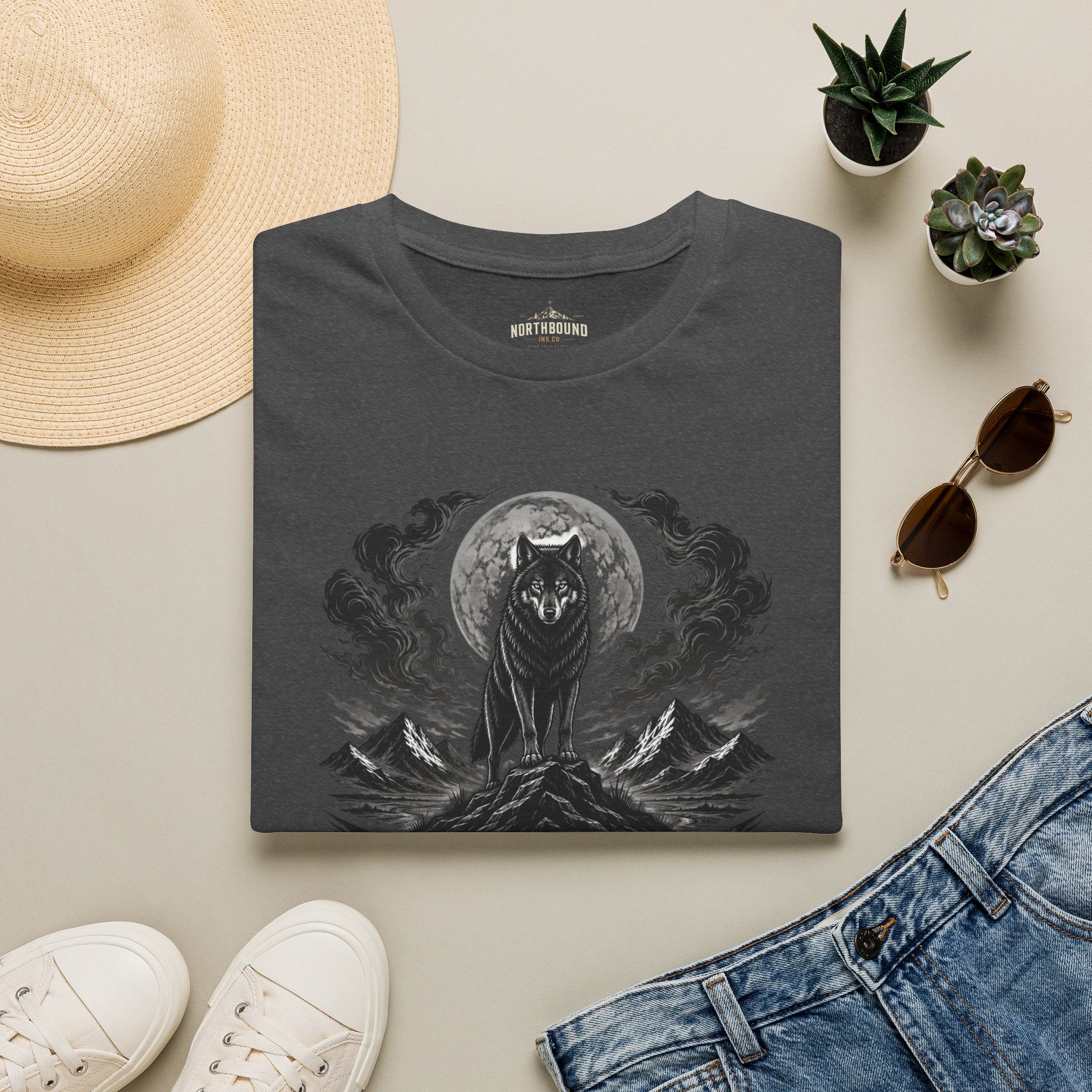 Wolf Moon T-Shirt — 'Wolves Stay Strong' Graphic Tee for Nature & Pack-Loyal Fans