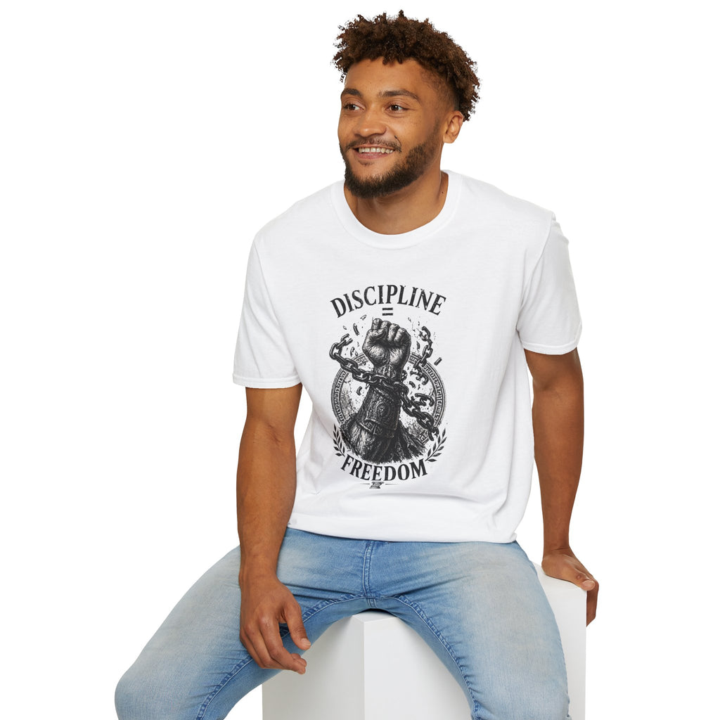 Discipline Over Freedom Graphic T-Shirt — Fist & Chains Motivational Tee