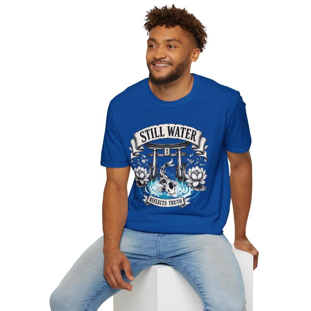 Still Water T-Shirt — Tranquil Koi & Torii Graphic Tee
