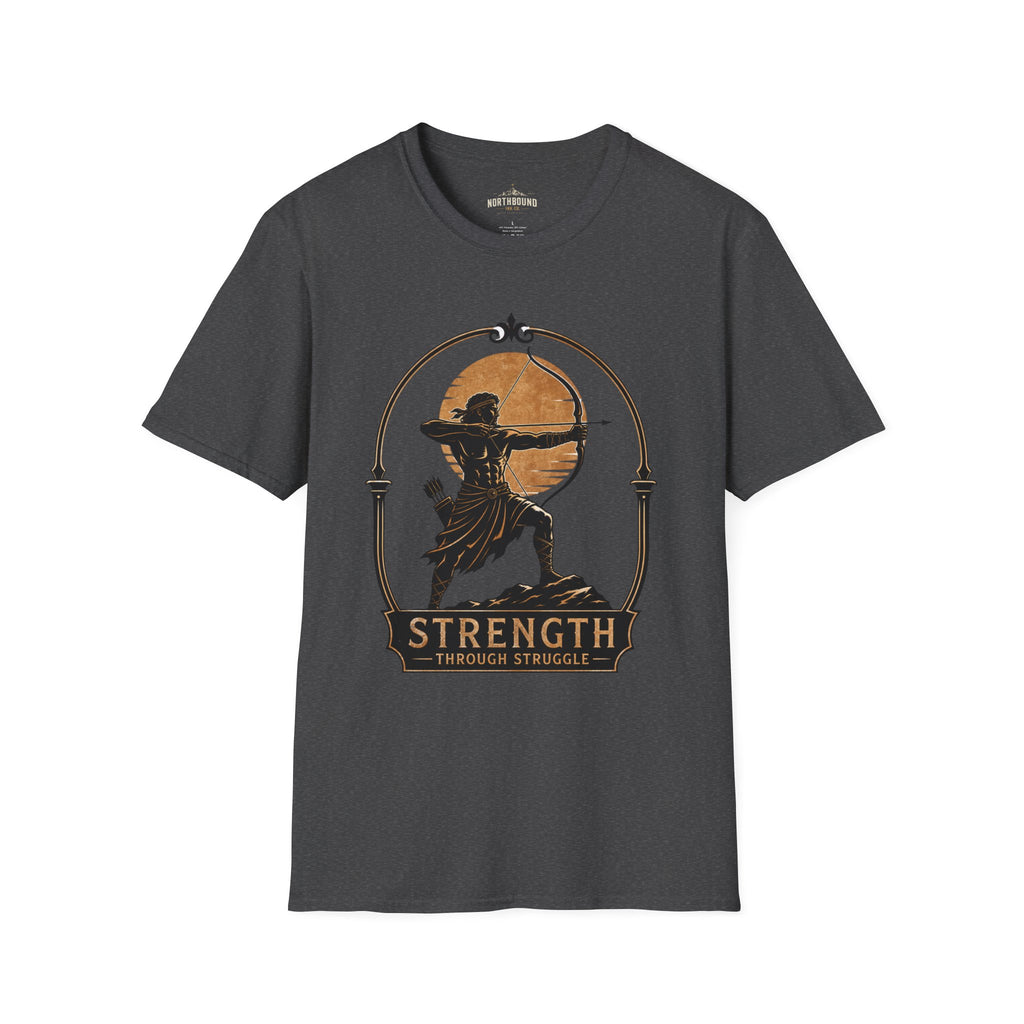 Archer Strength T‑Shirt — 'Strength Through Struggle' Graphic Tee