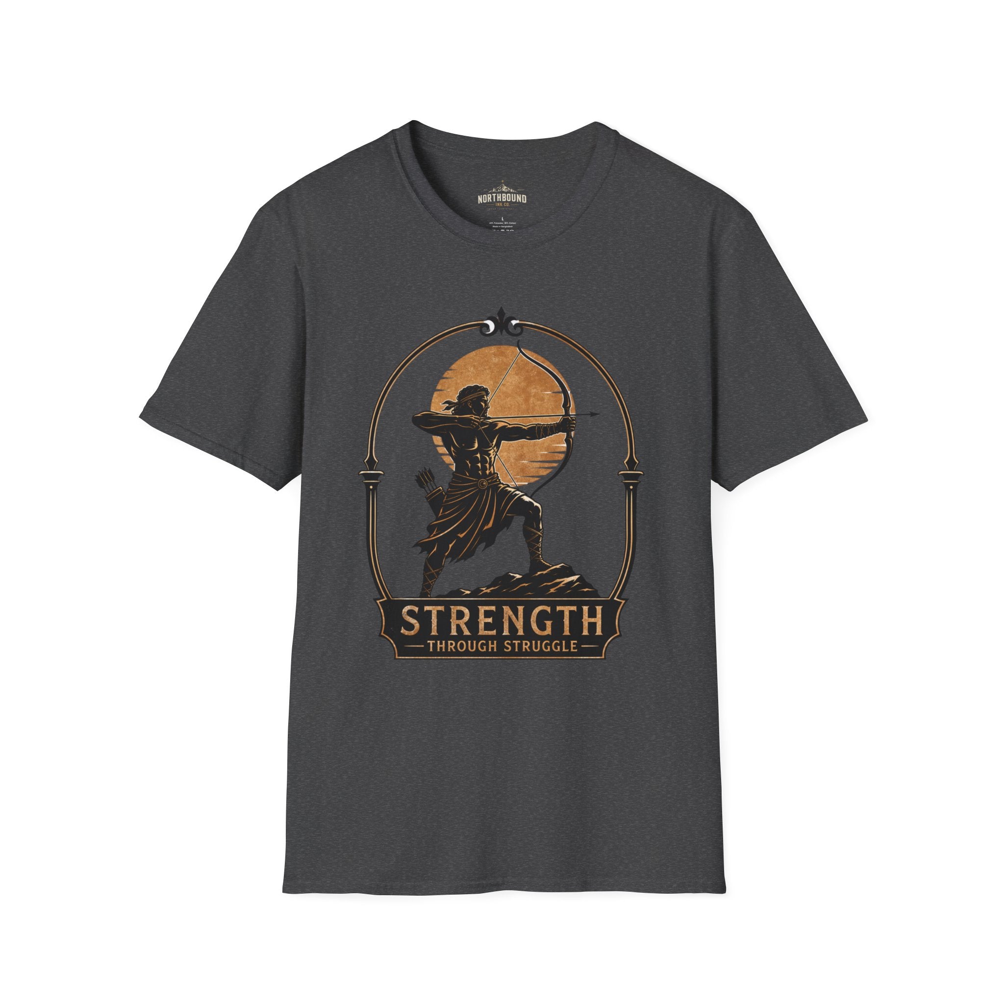 Archer Strength T‑Shirt — 'Strength Through Struggle' Graphic Tee