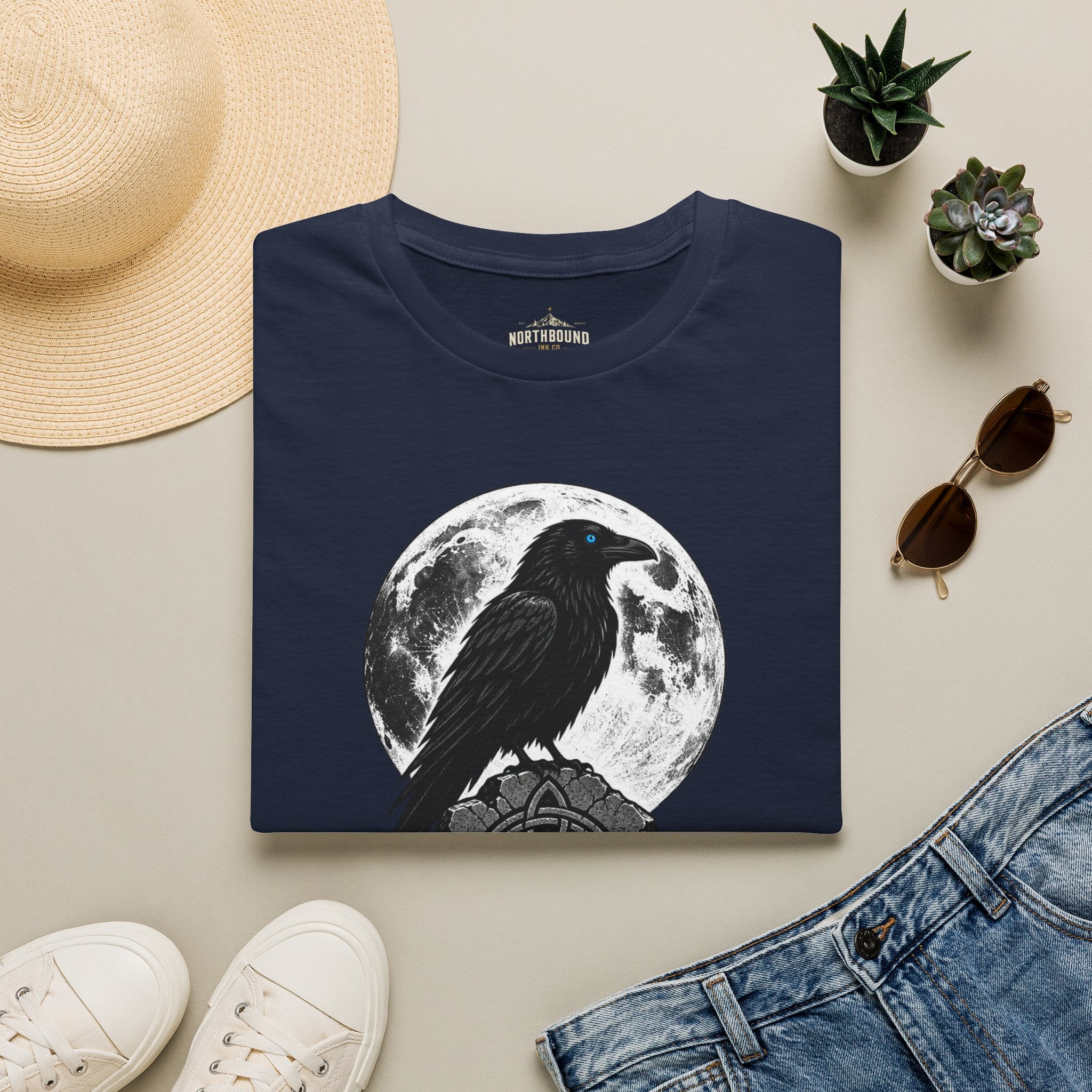 The Raven Knows T-Shirt — Gothic Moon Raven Tee