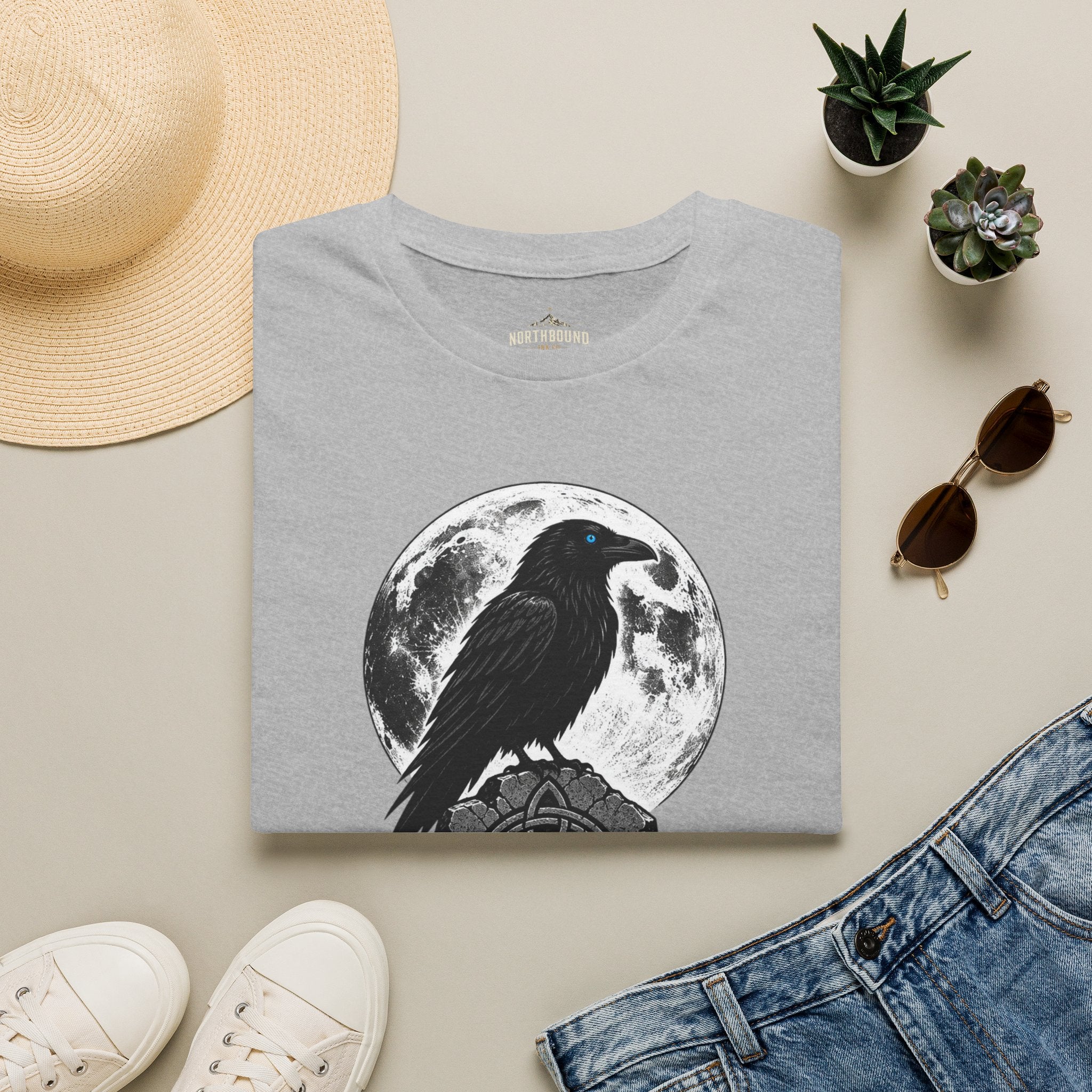 The Raven Knows T-Shirt — Gothic Moon Raven Tee
