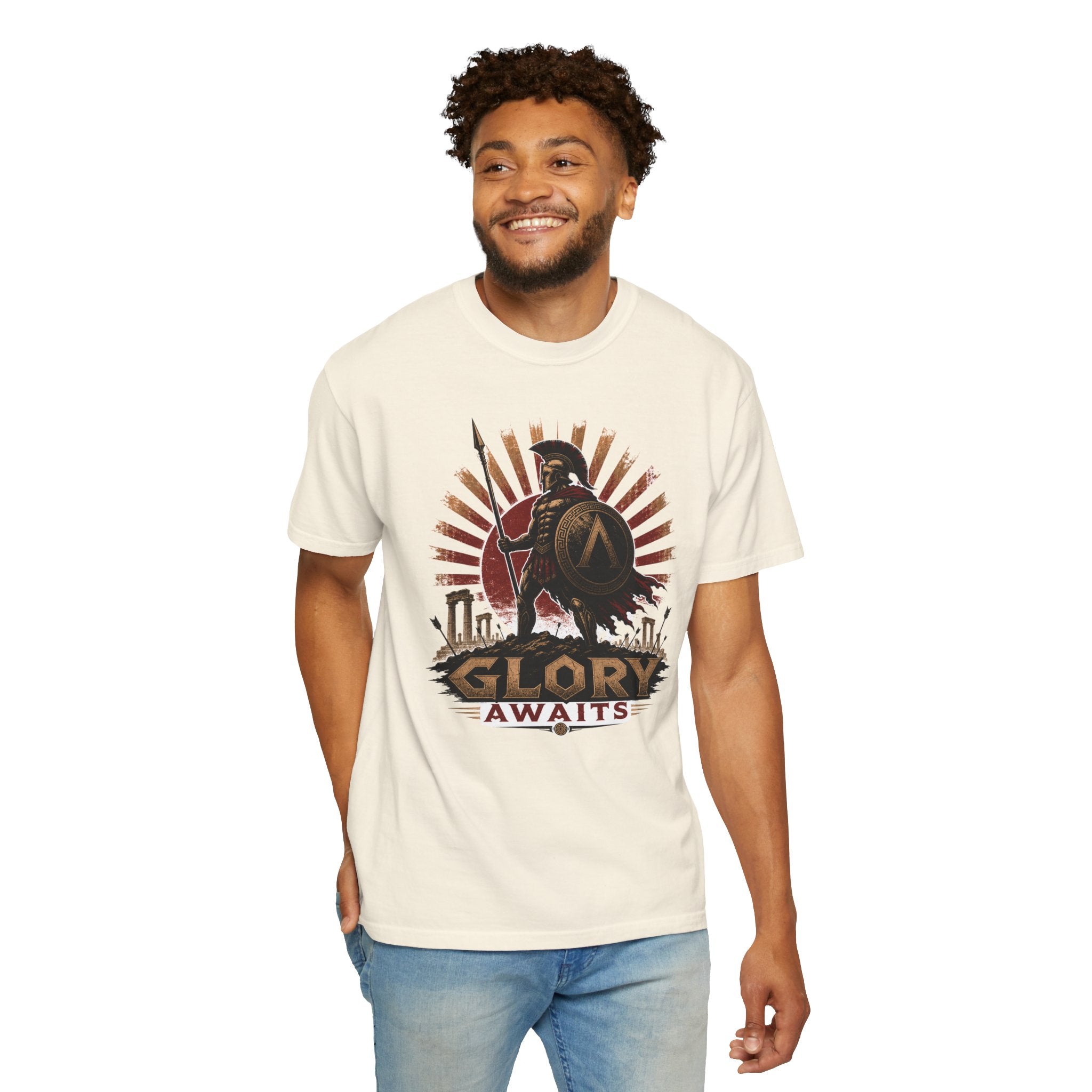 Glory Awaits Spartan Warrior T-Shirt