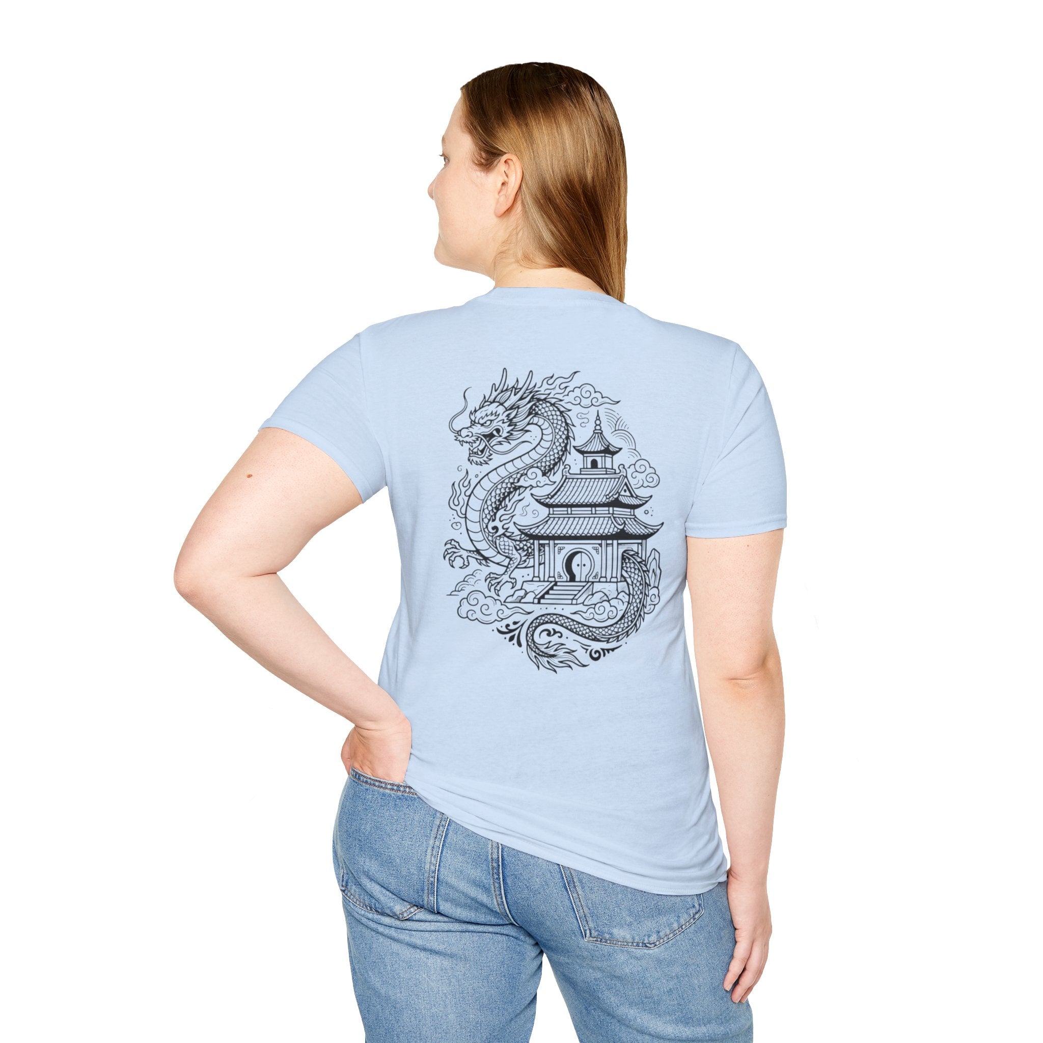 Dragon Temple T-Shirt — Asian Dragon Graphic Tee