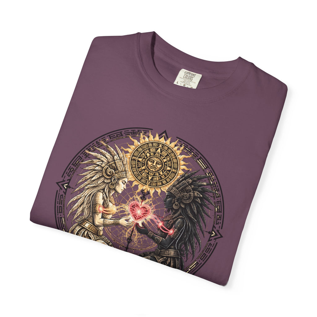 Angel & Demon Heart T-Shirt — Gothic Spiritual Love Illustration