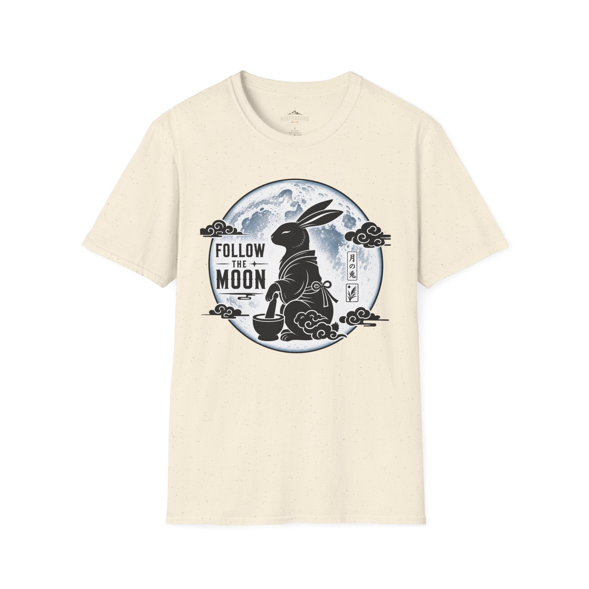 Follow the Moon Rabbit T-Shirt — Lunar Bunny Graphic Tee