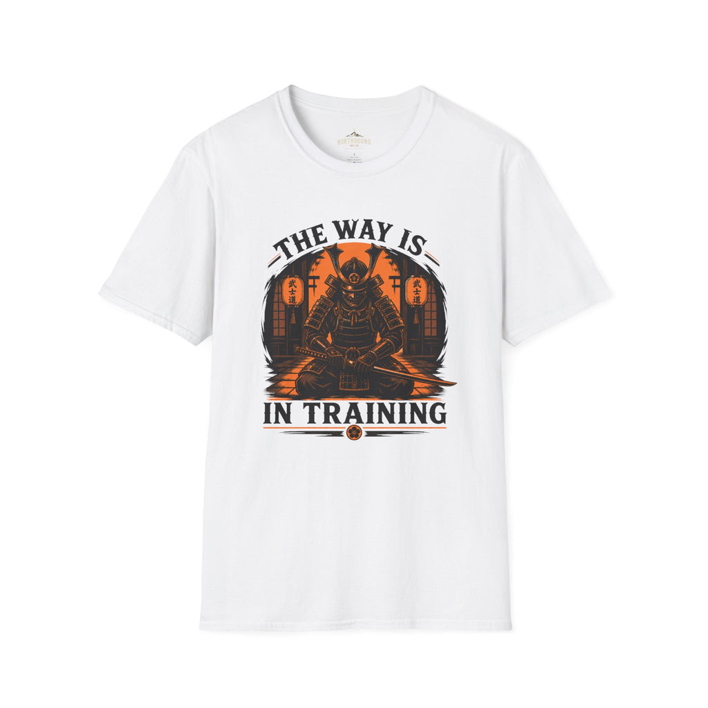 Samurai T-Shirt — “The Way Is In Training” Graphic Tee