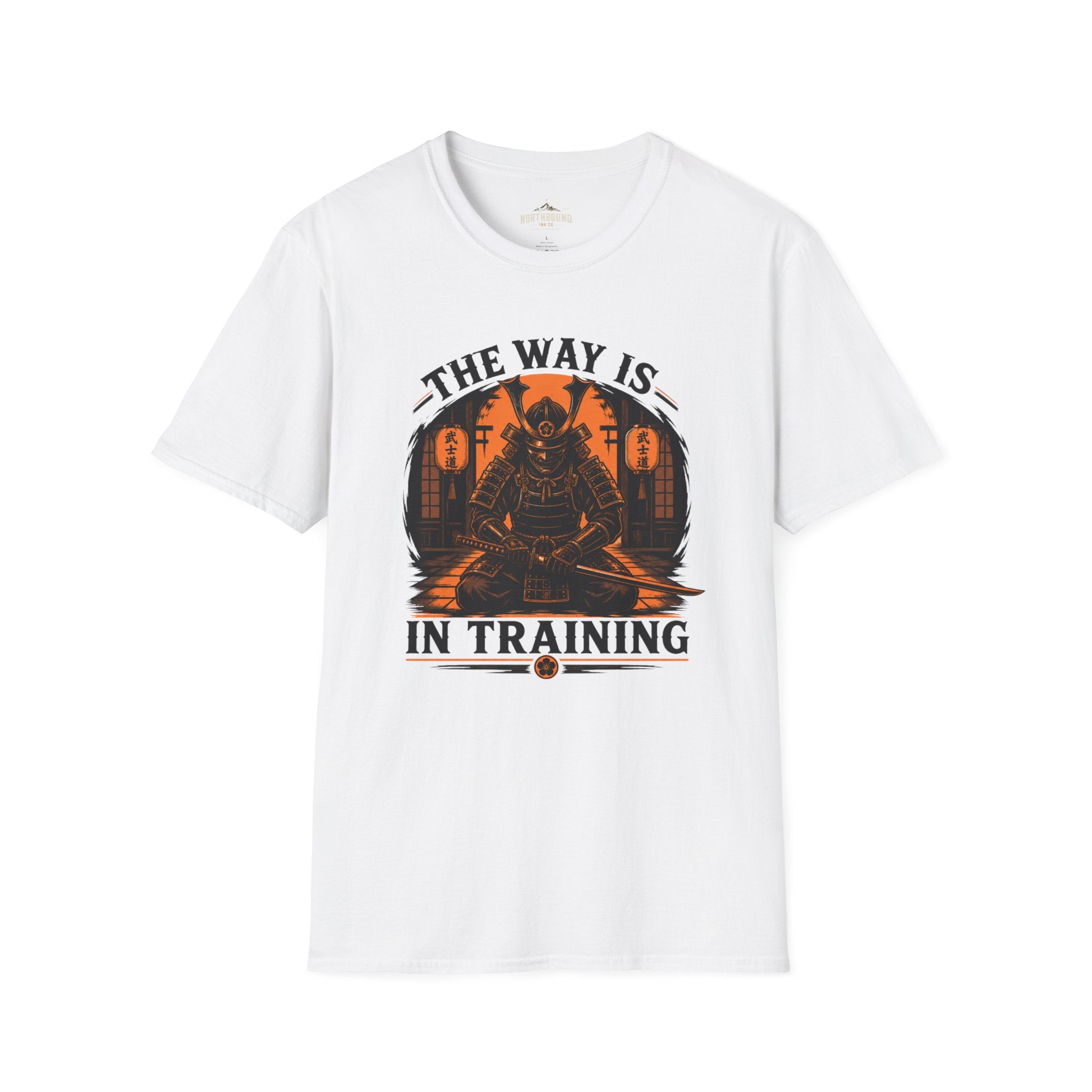 Samurai T-Shirt — “The Way Is In Training” Graphic Tee