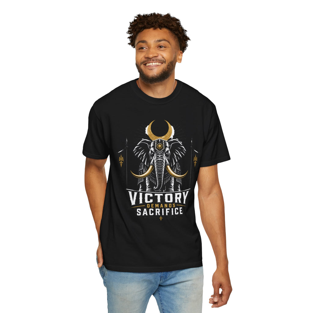 Victory & Sacrifice Elephant T-Shirt — Graphic Warrior Tee