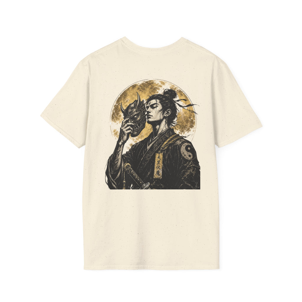 Samurai Portrait T-Shirt — Vintage Japanese Ink Art Tee