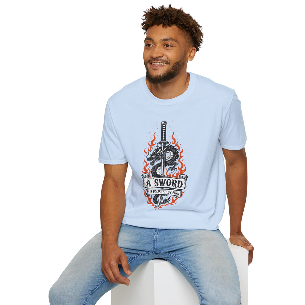 T-Shirt — 'A Sword Is Harder To Forgive' Dragon & Katana Graphic Tee