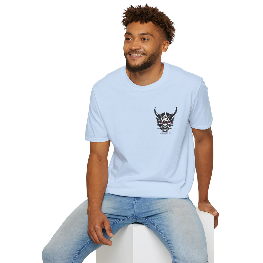 Oni Mask Graphic T‑Shirt — Japanese Demon Skull Tee