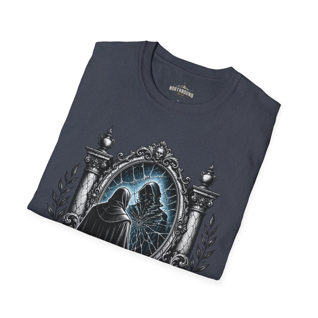 The Unexamined Life T-Shirt — Philosophical Mirror Graphic Tee