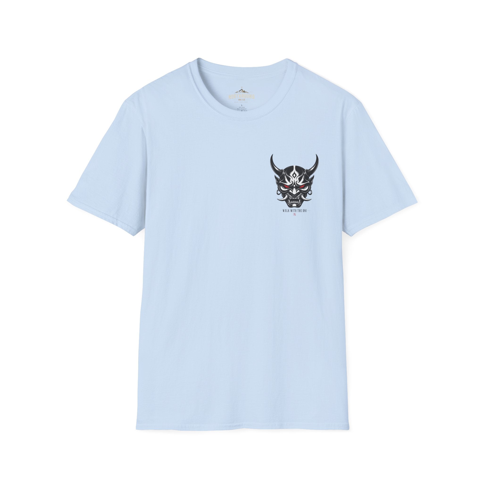 Oni Mask Graphic T‑Shirt — Japanese Demon Skull Tee