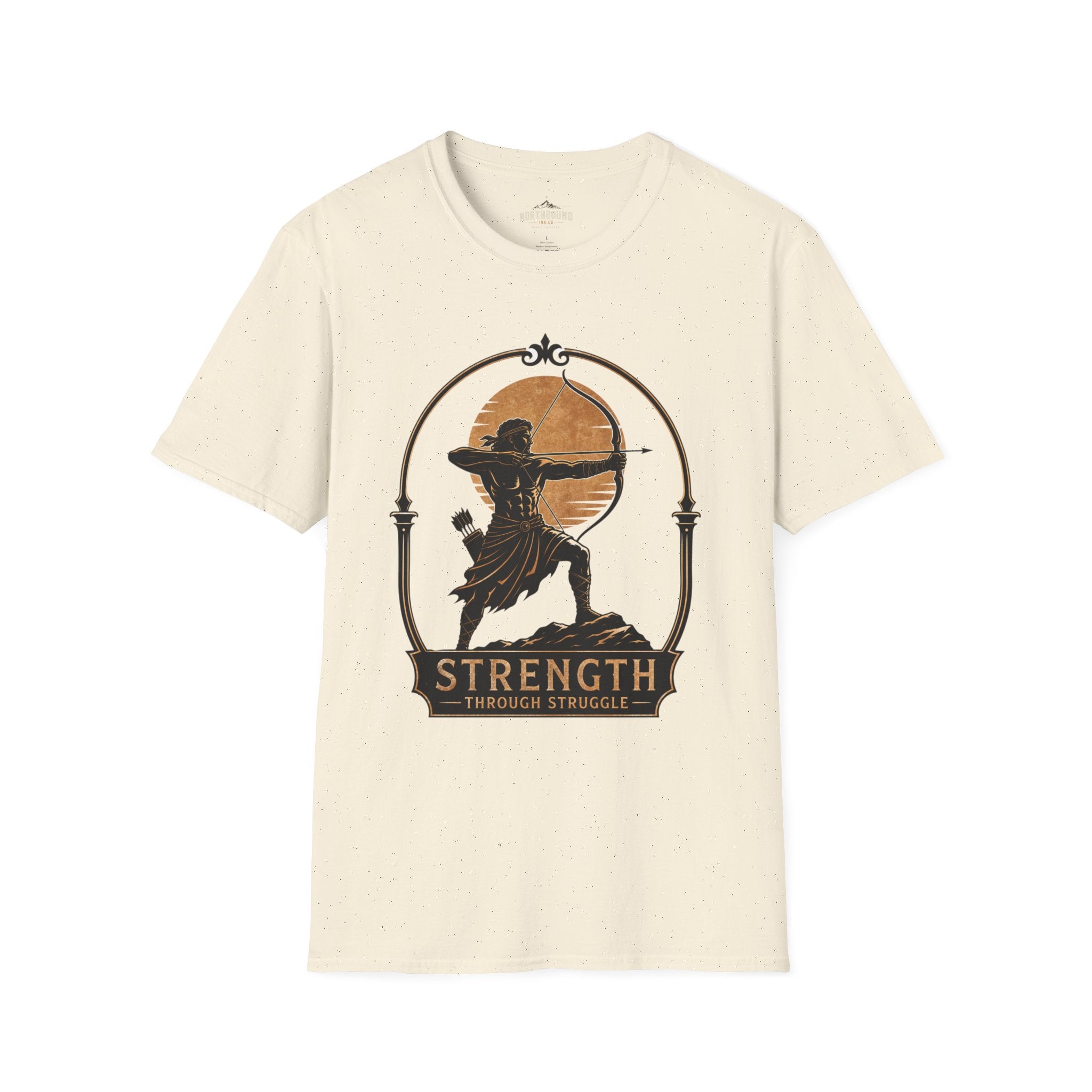 Archer Strength T‑Shirt — 'Strength Through Struggle' Graphic Tee