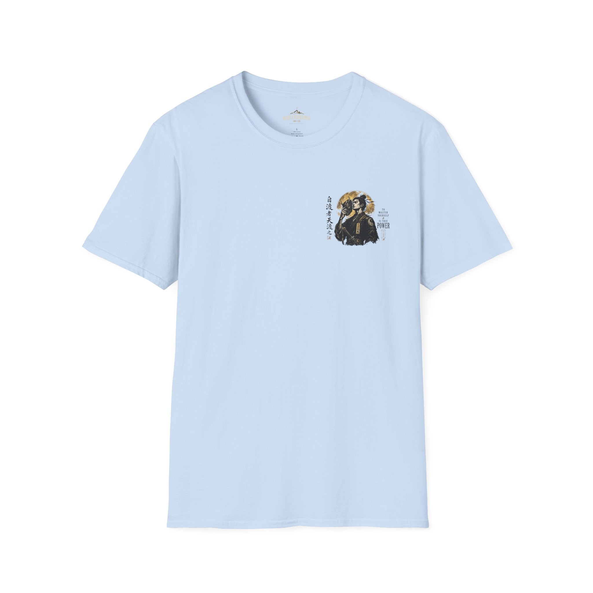 Samurai Portrait T-Shirt — Vintage Japanese Ink Art Tee