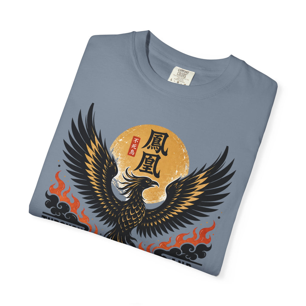 Phoenix Graphic T-Shirt — "Through Fire and Smoke" Inspirational Tee