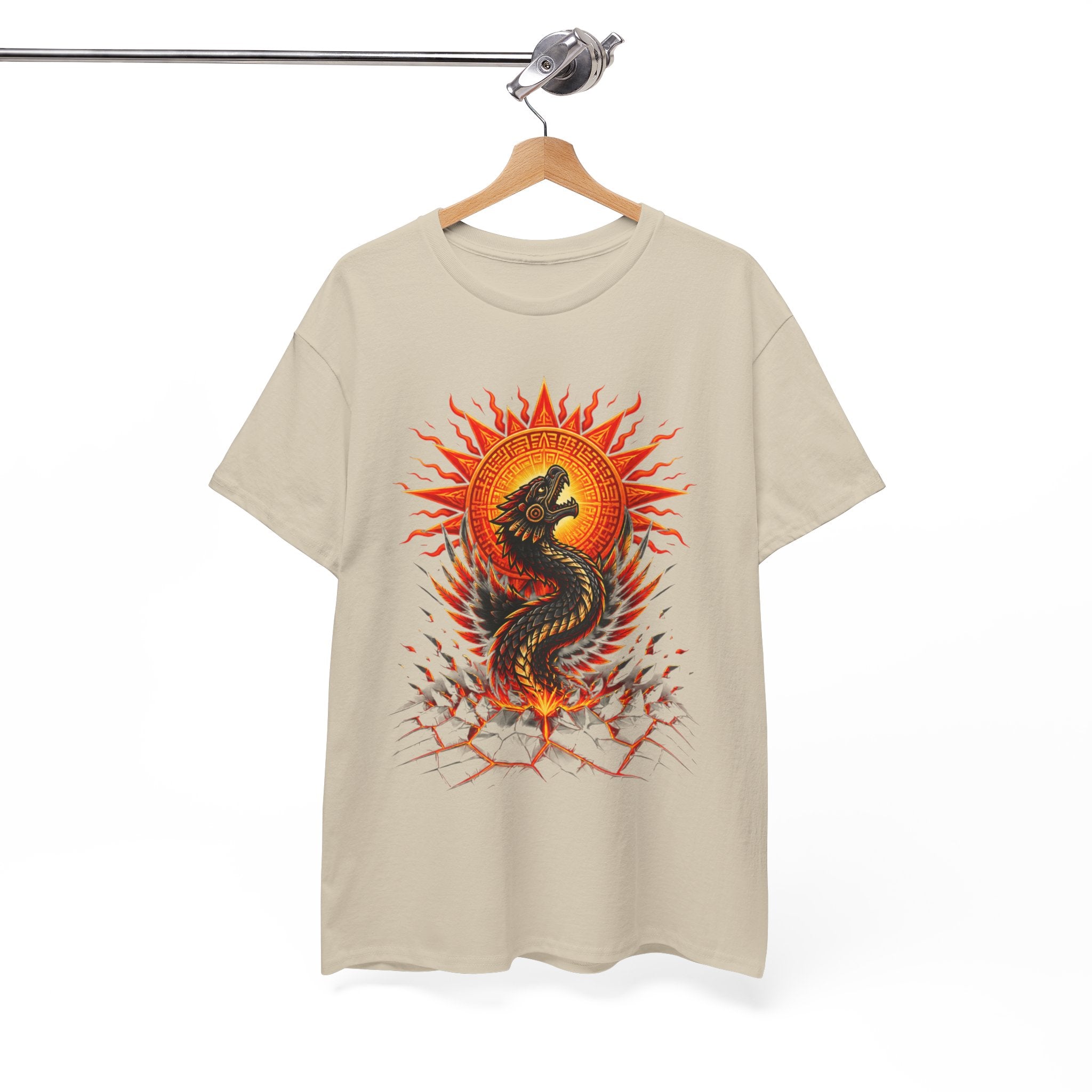 Dragon Sun Tee — Fiery Oriental Dragon Graphic T-Shirt