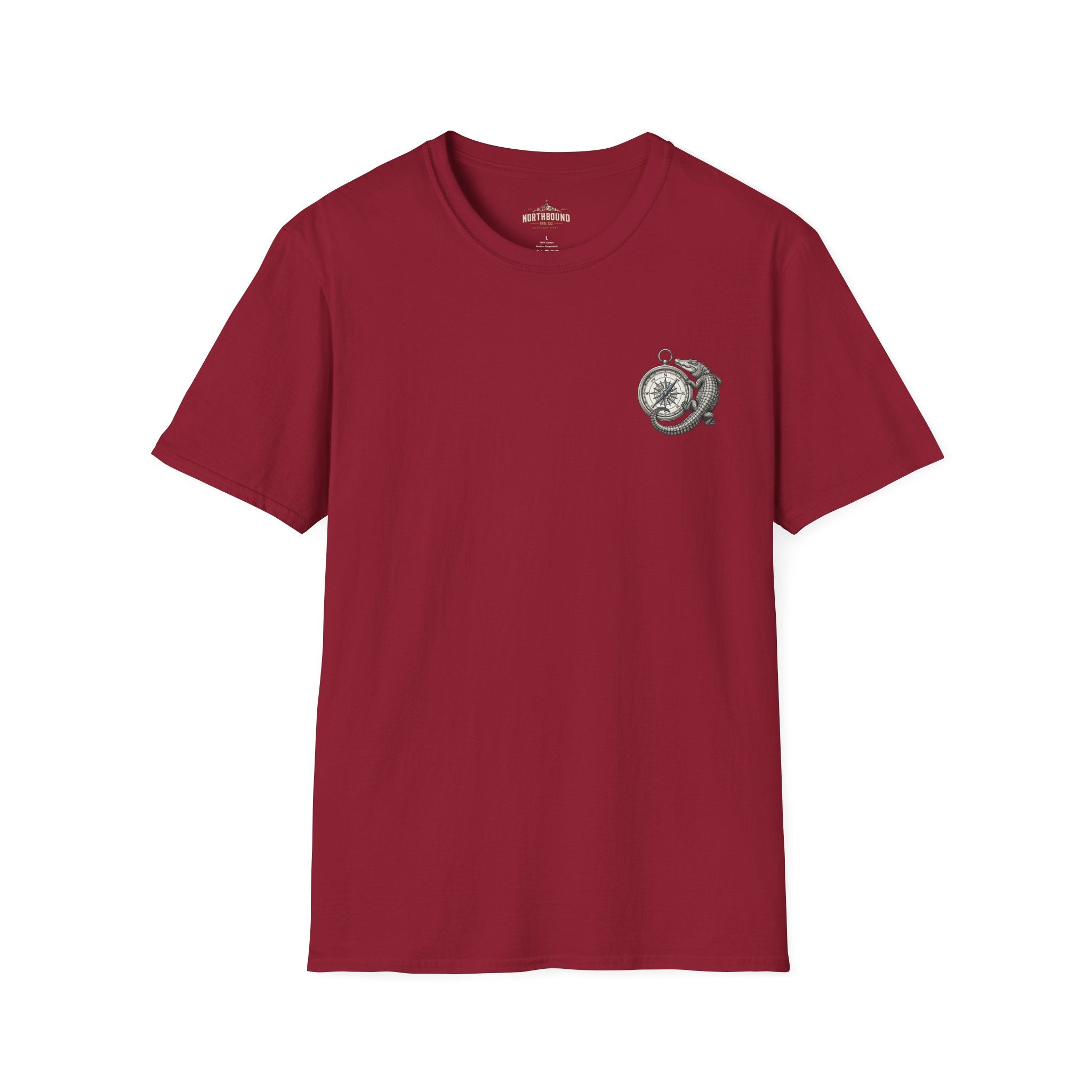 Crocodile & Compass T‑Shirt — Nautical Adventure Graphic Tee