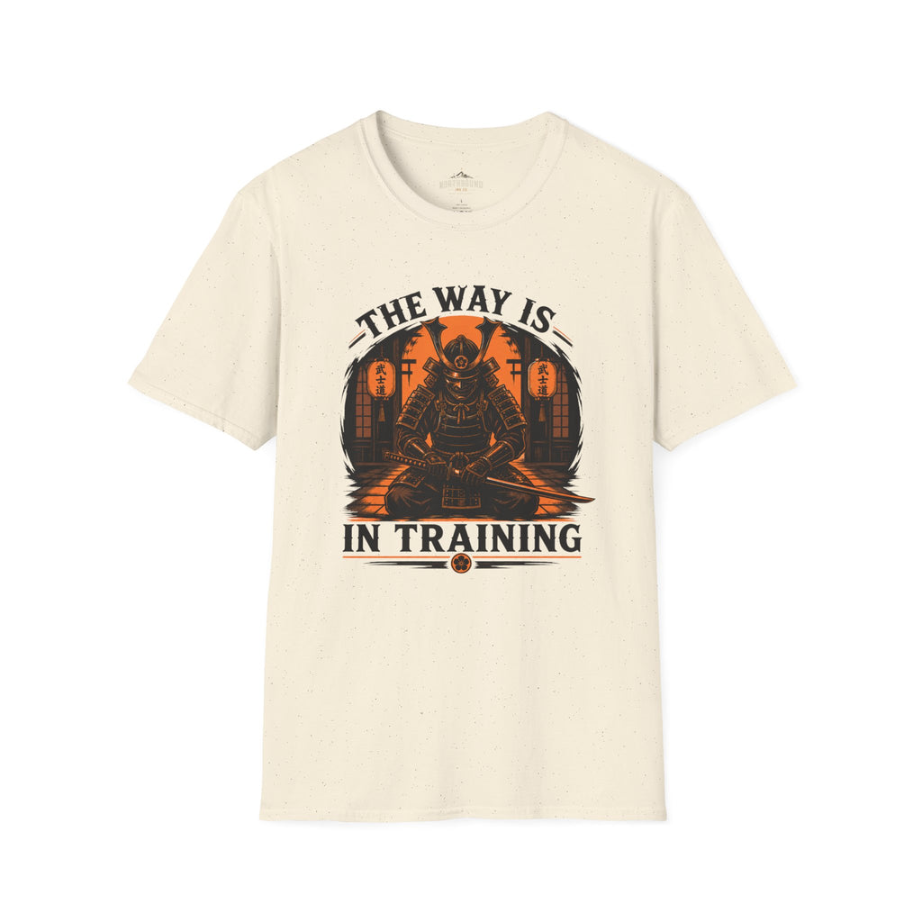 Samurai T-Shirt — “The Way Is In Training” Graphic Tee