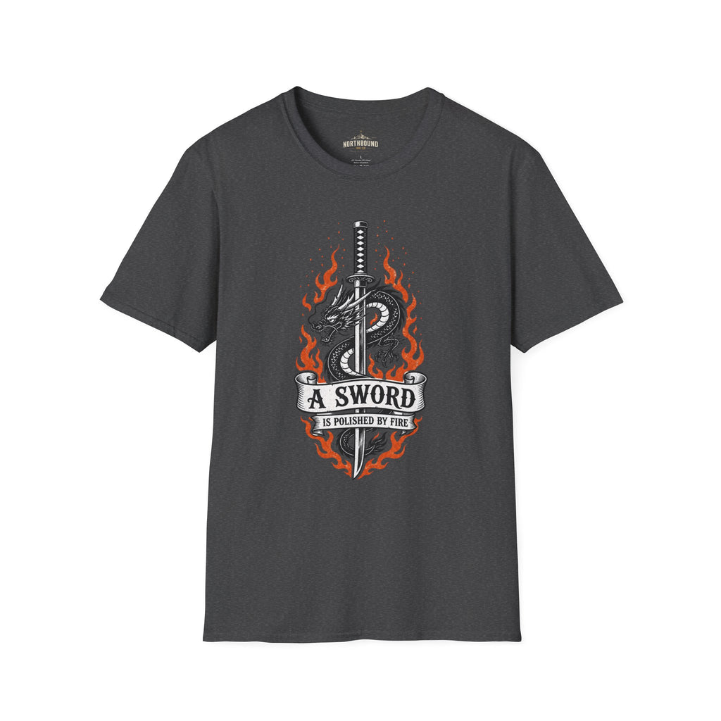 T-Shirt — 'A Sword Is Harder To Forgive' Dragon & Katana Graphic Tee