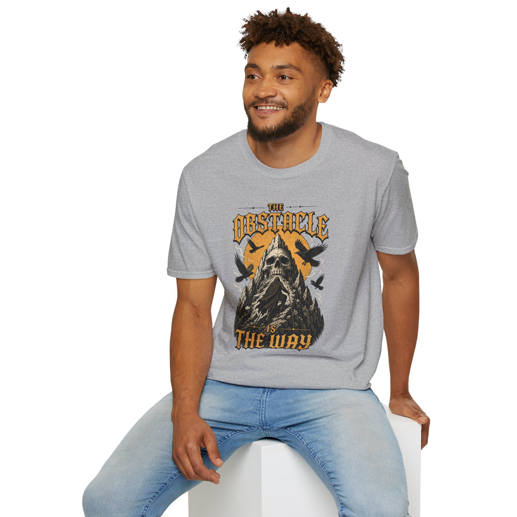 Skull & Crows Tee — "The Obstacle the Way" Vintage Rock T-Shirt