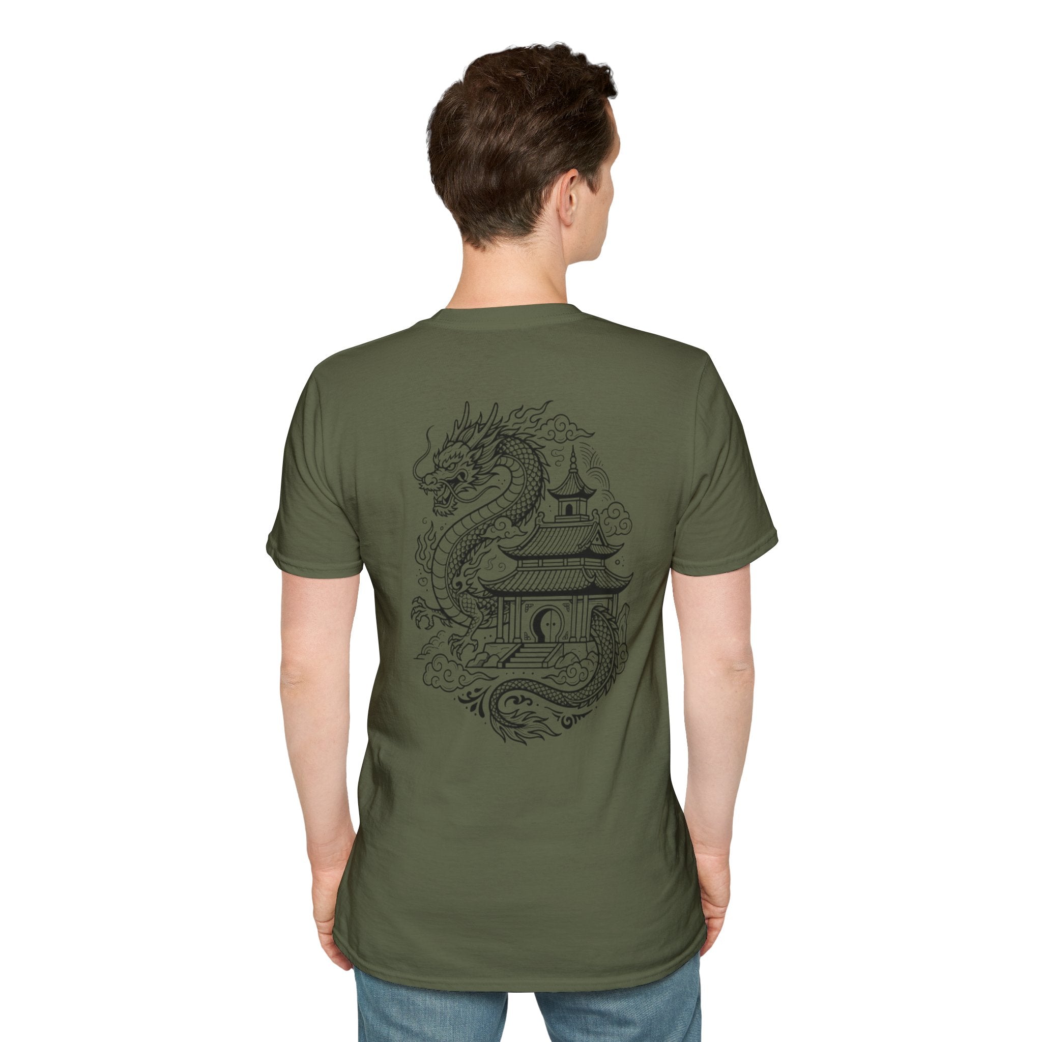 Dragon Temple T-Shirt — Asian Dragon Graphic Tee