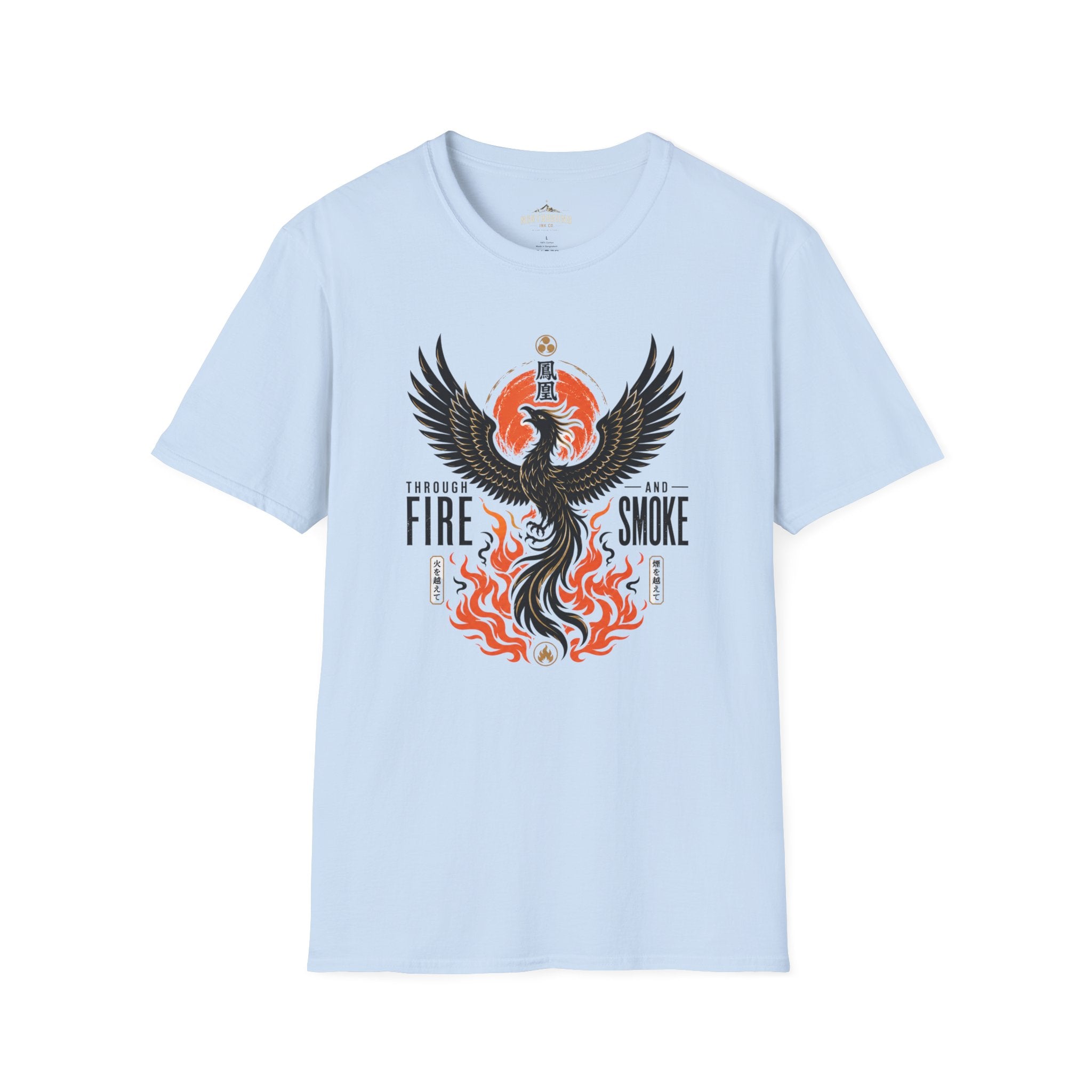 Phoenix Graphic T-Shirt — "Through Fire and Smoke" Inspirational Tee