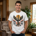 Phoenix Graphic T-Shirt — "Through Fire and Smoke" Inspirational Tee