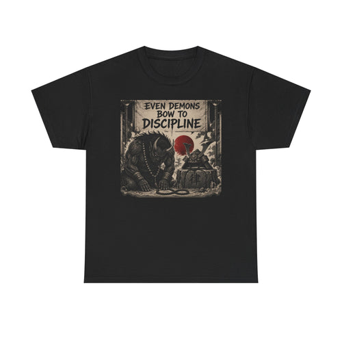 Even Demons Bow to Discipline T-Shirt