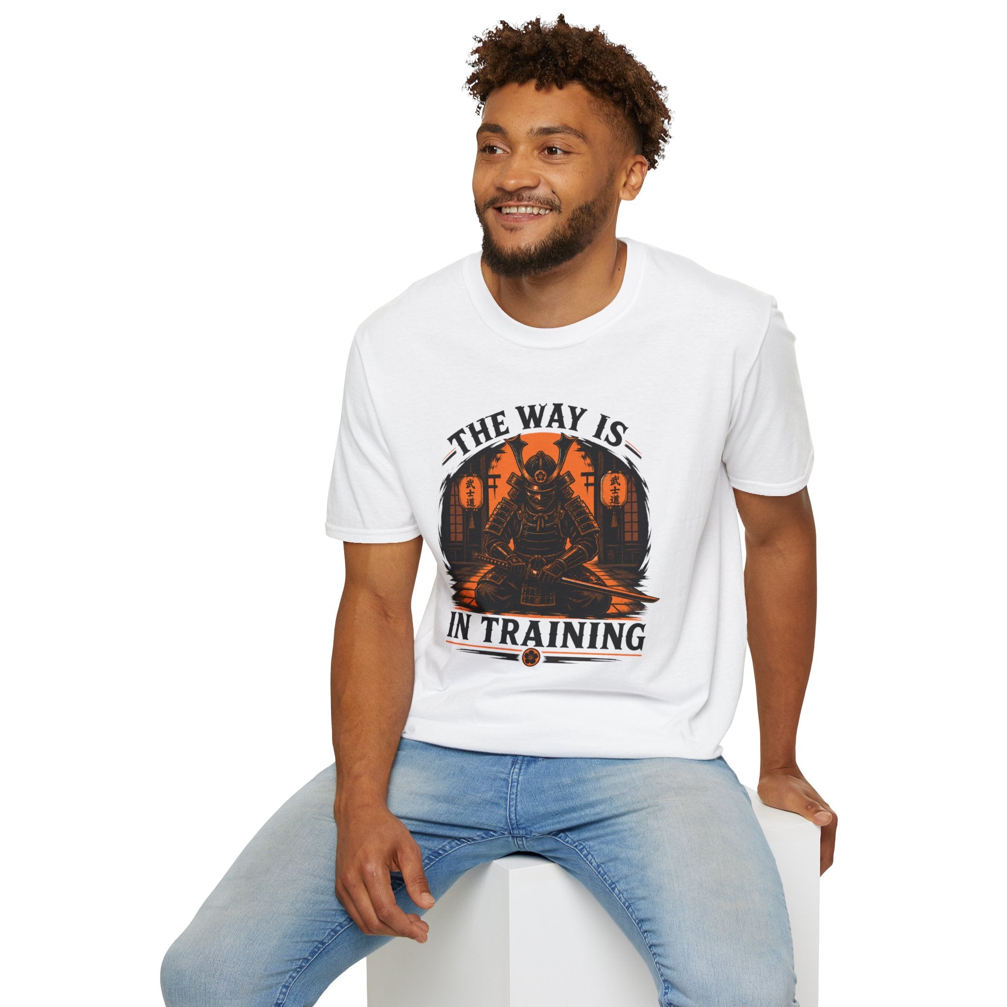 Samurai T-Shirt — “The Way Is In Training” Graphic Tee