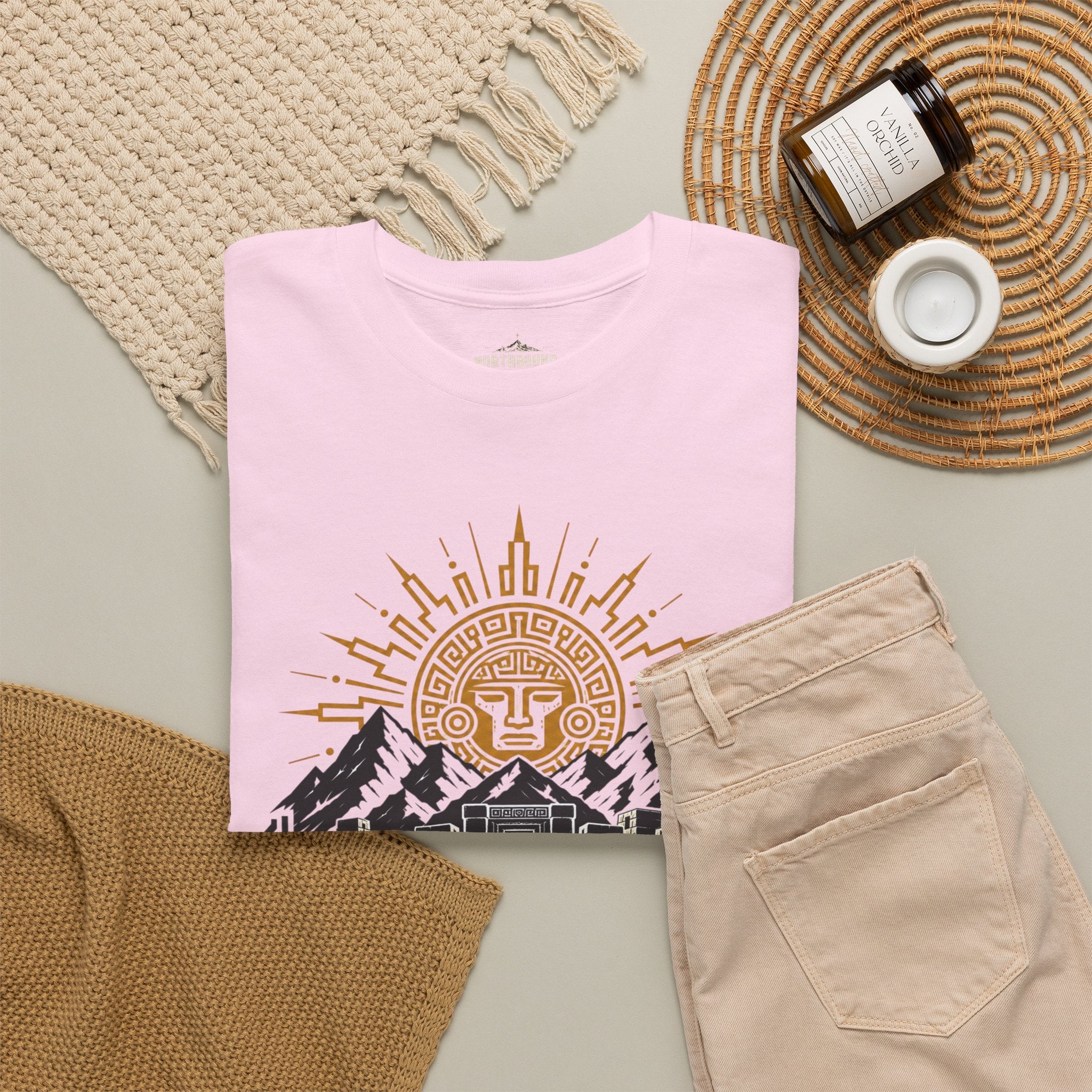 Sun Never Dies T-Shirt — Retro Mountain Adventure Tee