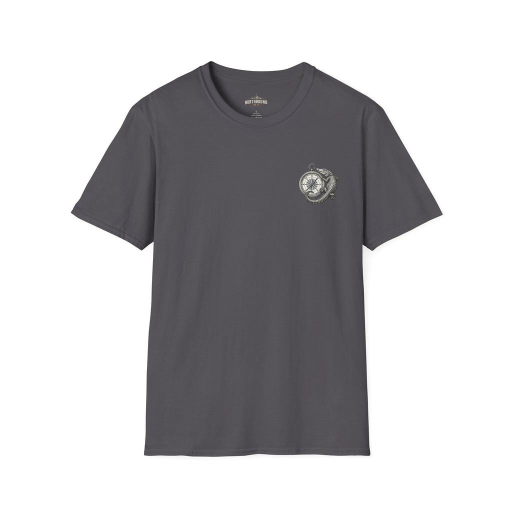 Crocodile & Compass T‑Shirt — Nautical Adventure Graphic Tee