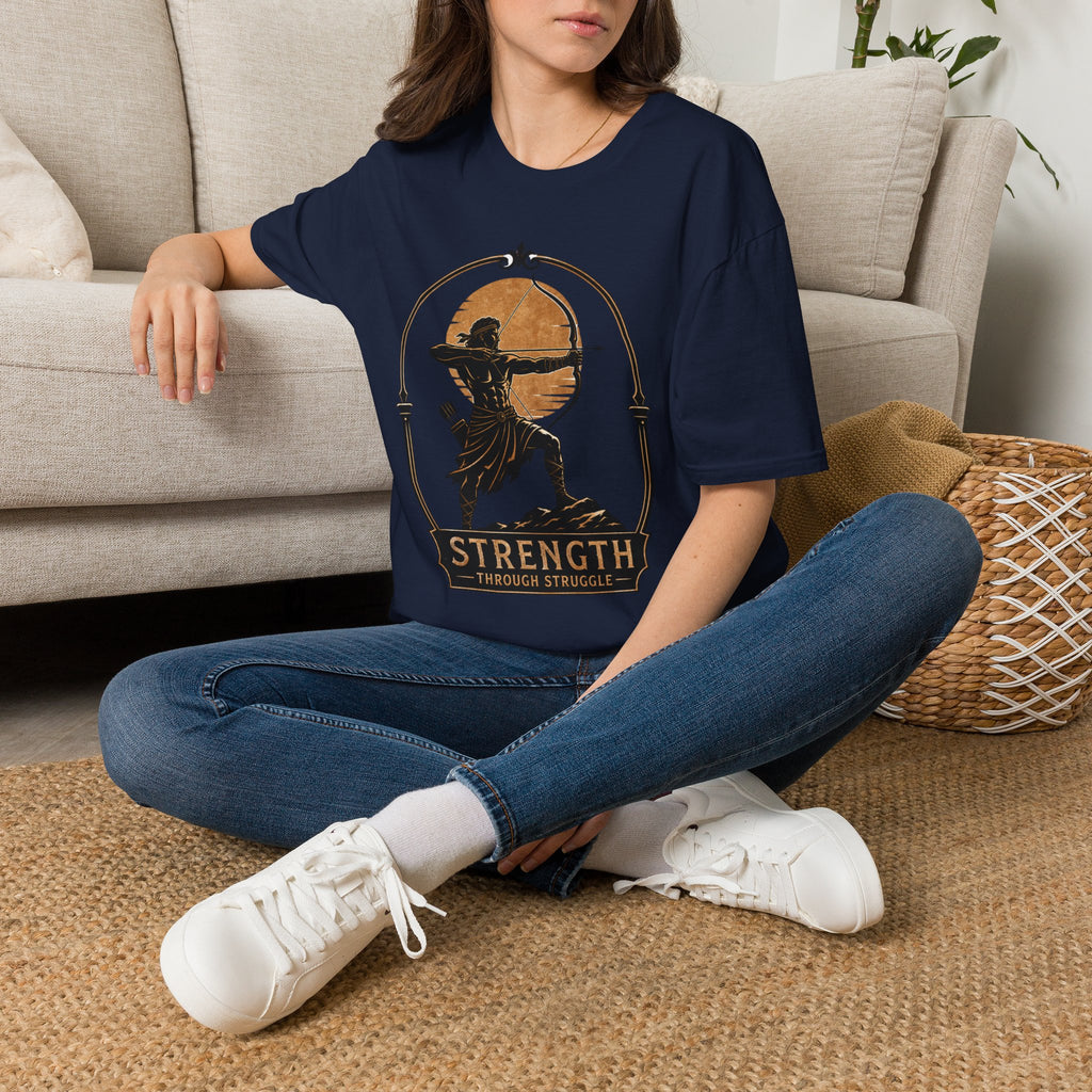 Archer Strength T‑Shirt — 'Strength Through Struggle' Graphic Tee