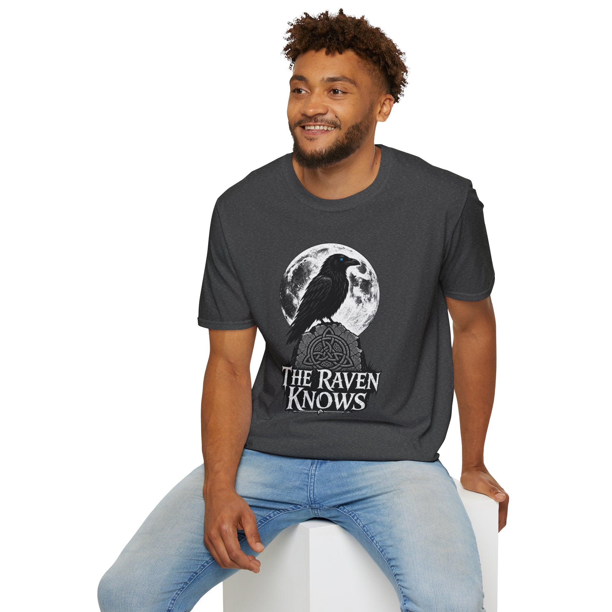 The Raven Knows T-Shirt — Gothic Moon Raven Tee