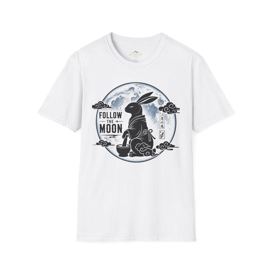 Follow the Moon Rabbit T-Shirt — Lunar Bunny Graphic Tee