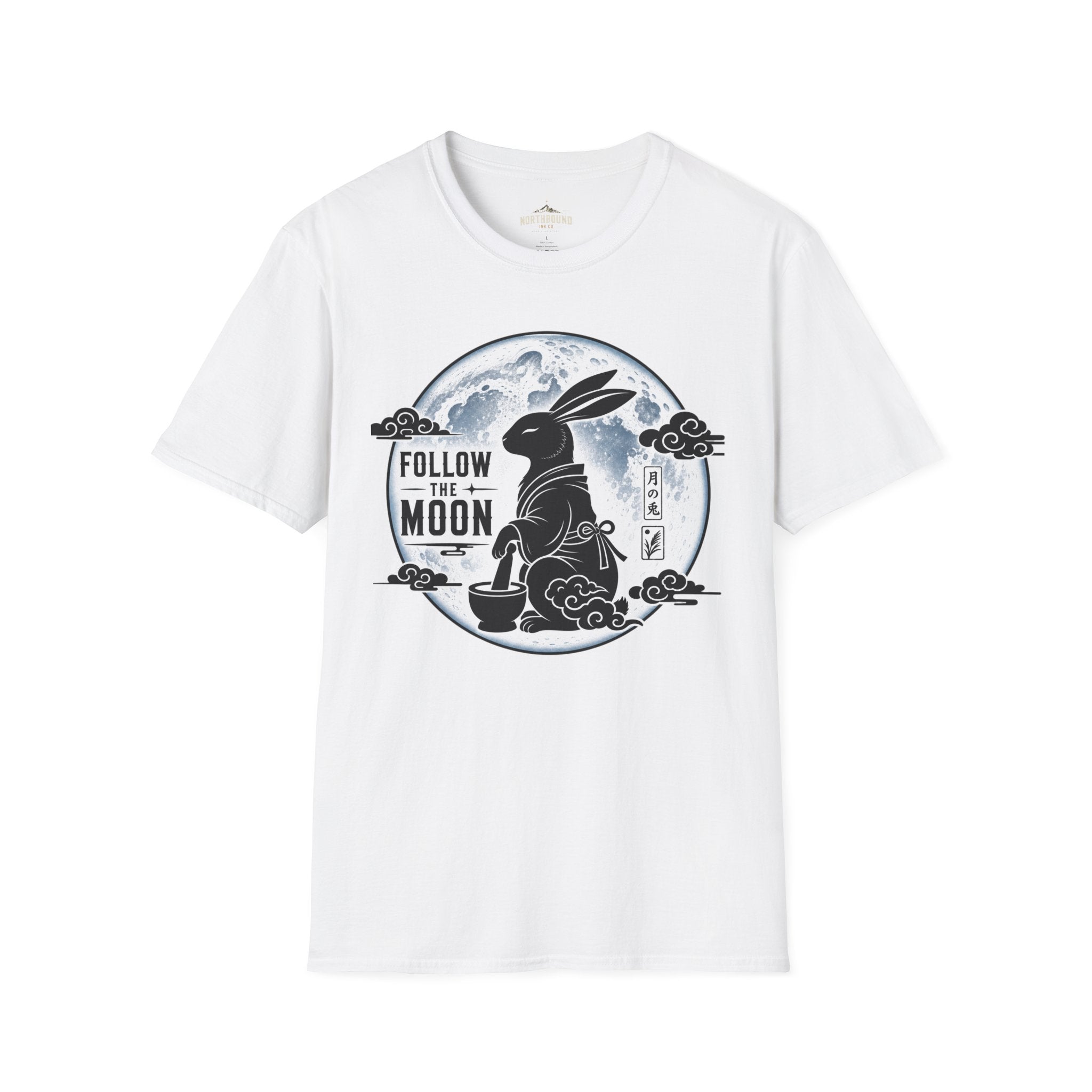 Follow the Moon Rabbit T-Shirt — Lunar Bunny Graphic Tee