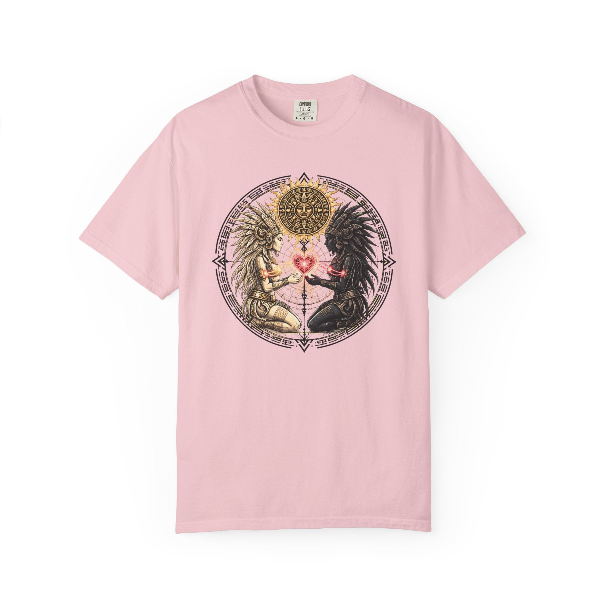 Angel & Demon Heart T-Shirt — Gothic Spiritual Love Illustration