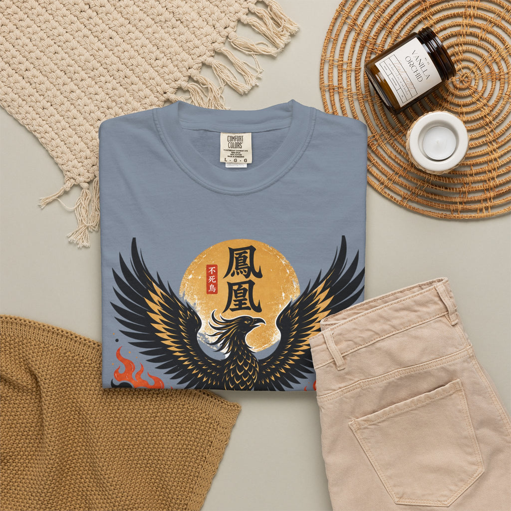 Phoenix Graphic T-Shirt — "Through Fire and Smoke" Inspirational Tee