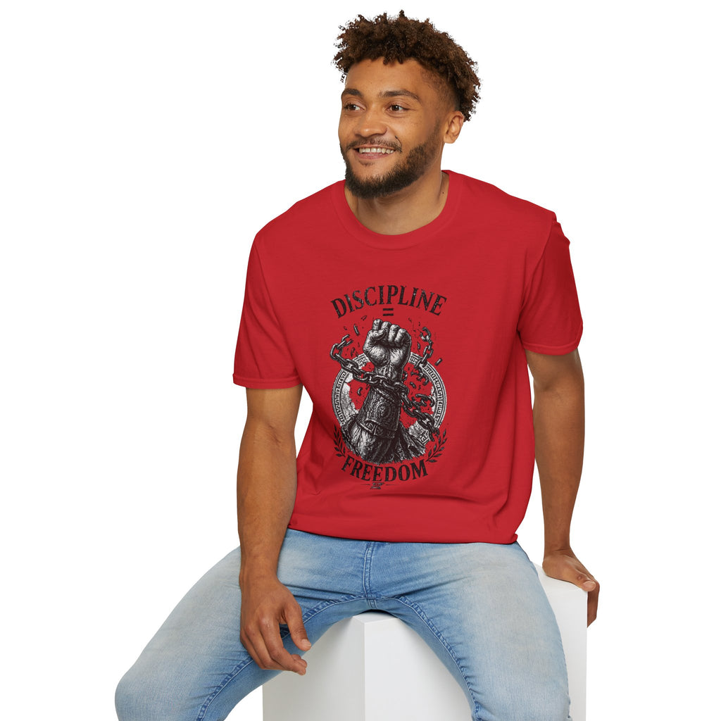 Discipline Over Freedom Graphic T-Shirt — Fist & Chains Motivational Tee